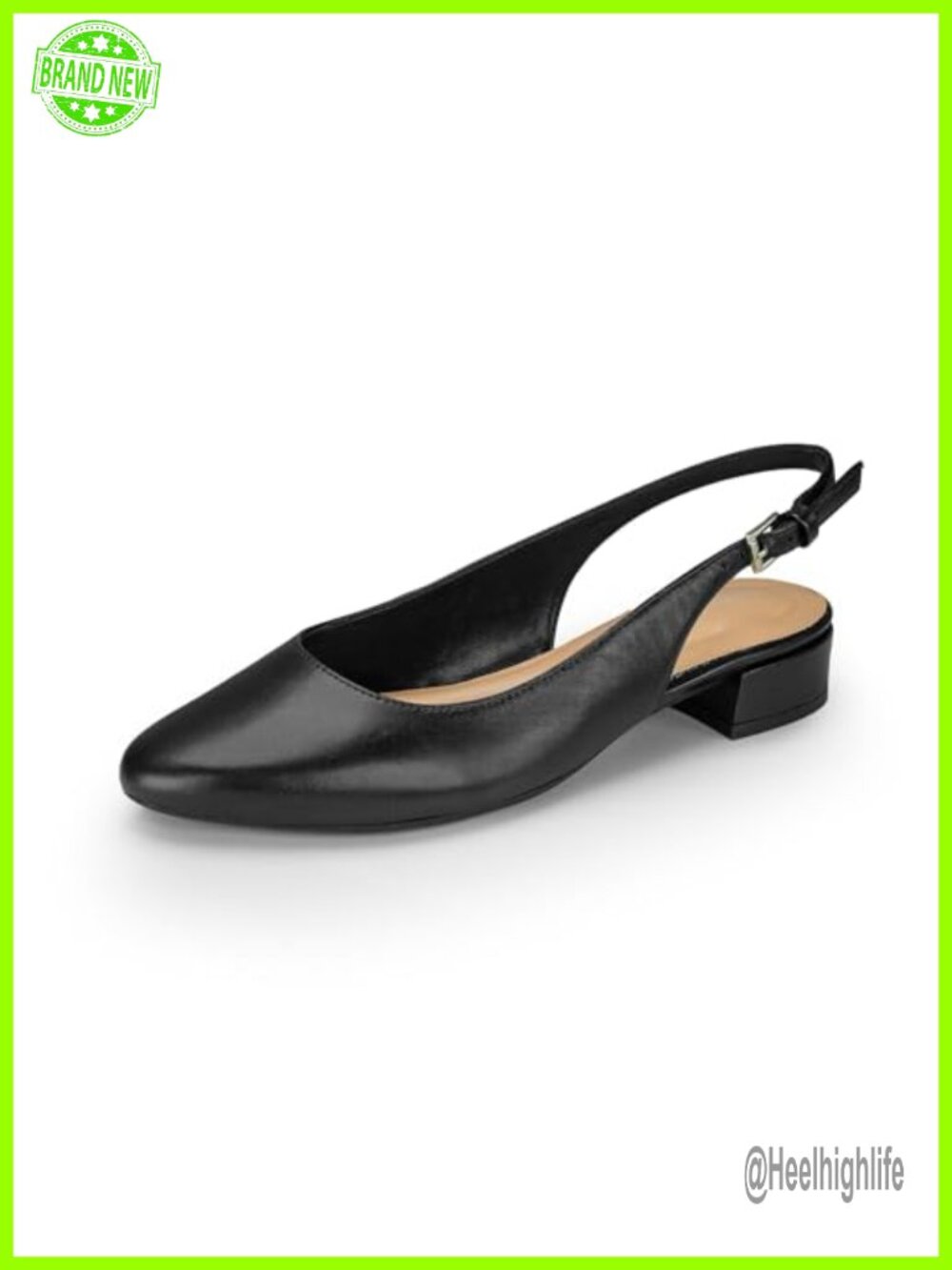Easy Spirit Cassius Kitten Heel Slingback Pump with Arch Support